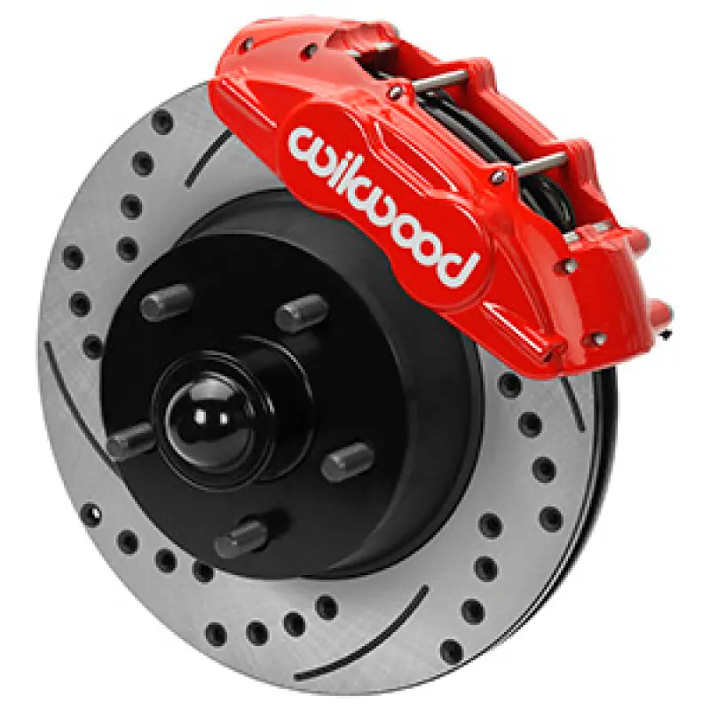 Wilwood Drilled Brake Kit — D11 Front System With Flex Lines For 1965–1967 Ford Mustang 1
